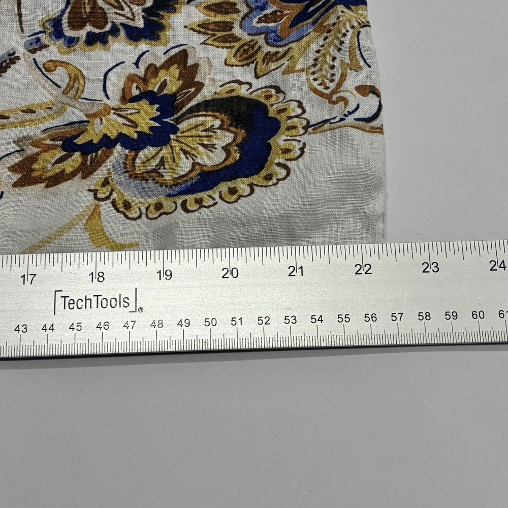 Joie 100% Linen Pastel Blue Floral Sleeveless Top Womens XL Coastal Beach Resort - Picture 9 of 10